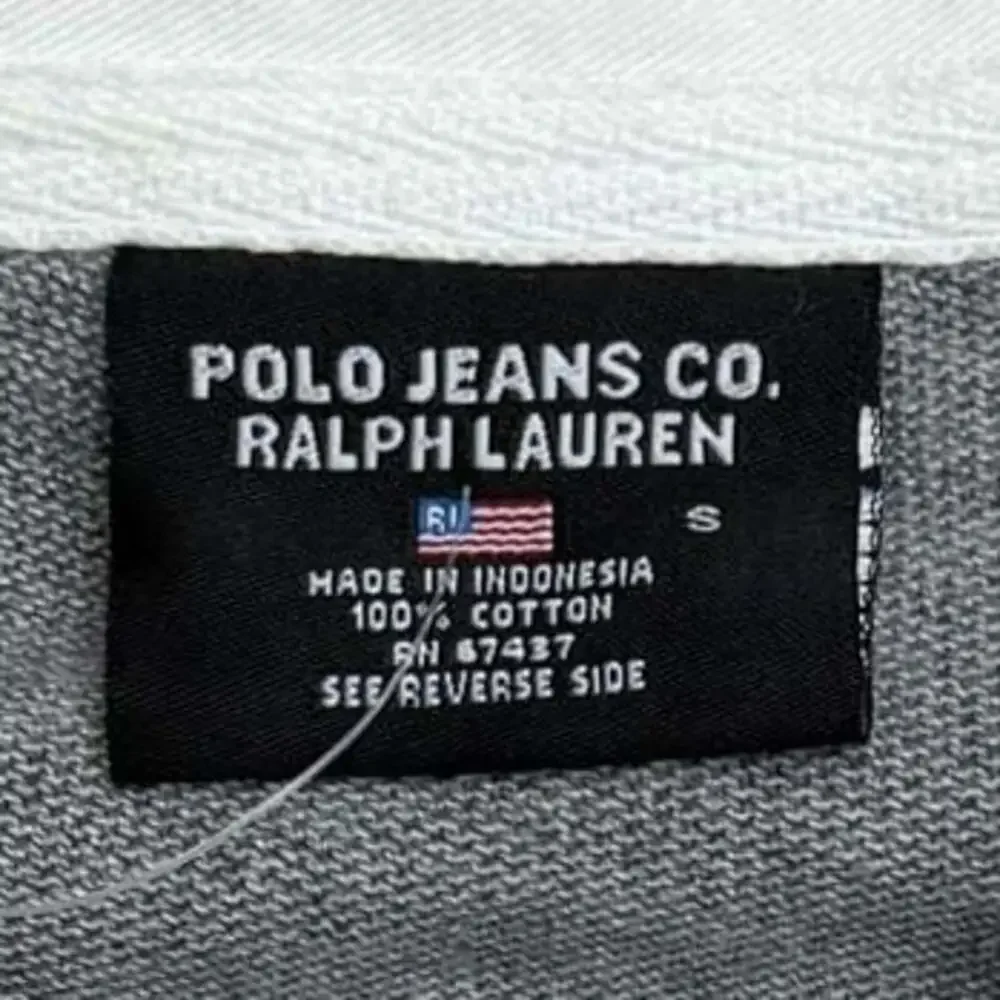 VTG 90s Ralph Lauren Rugby Polo Jeans Shirt Mens SMALL‎ Stitched 067 Patch